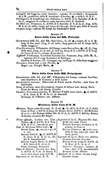 Calendario generale del Regno pel ... compilato d'ordine del Re per cura del Ministero dell'interno ...