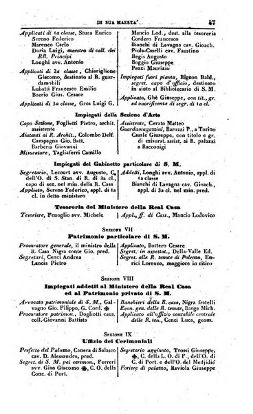 Calendario generale del Regno pel ... compilato d'ordine del Re per cura del Ministero dell'interno ...