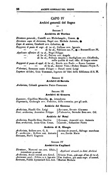 Calendario generale del Regno pel ... compilato d'ordine del Re per cura del Ministero dell'interno ...