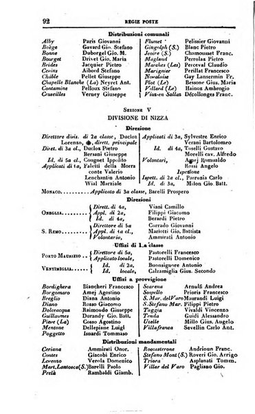 Calendario generale del Regno pel ... compilato d'ordine del Re per cura del Ministero dell'interno ...