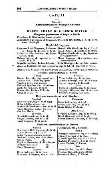 Calendario generale del Regno pel ... compilato d'ordine del Re per cura del Ministero dell'interno ...