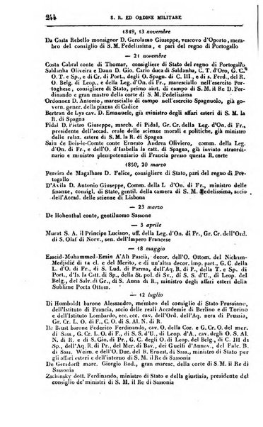 Calendario generale del Regno pel ... compilato d'ordine del Re per cura del Ministero dell'interno ...