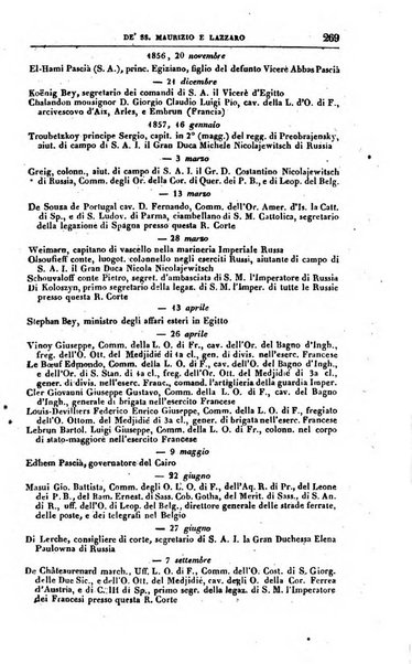 Calendario generale del Regno pel ... compilato d'ordine del Re per cura del Ministero dell'interno ...