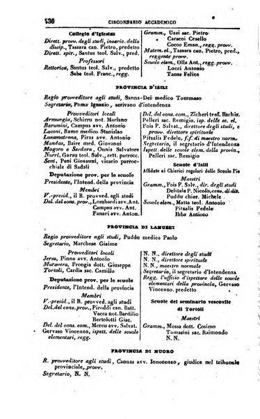 Calendario generale del Regno pel ... compilato d'ordine del Re per cura del Ministero dell'interno ...