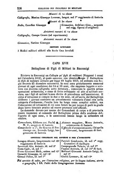 Calendario generale del Regno pel ... compilato d'ordine del Re per cura del Ministero dell'interno ...