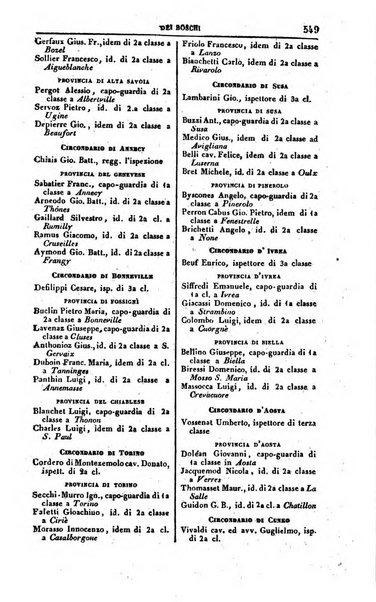 Calendario generale del Regno pel ... compilato d'ordine del Re per cura del Ministero dell'interno ...