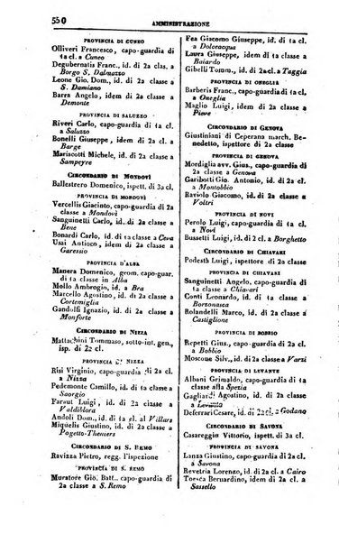 Calendario generale del Regno pel ... compilato d'ordine del Re per cura del Ministero dell'interno ...