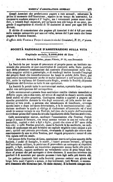 Calendario generale del Regno pel ... compilato d'ordine del Re per cura del Ministero dell'interno ...