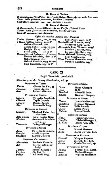 Calendario generale del Regno pel ... compilato d'ordine del Re per cura del Ministero dell'interno ...