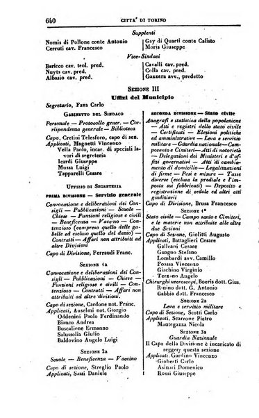 Calendario generale del Regno pel ... compilato d'ordine del Re per cura del Ministero dell'interno ...