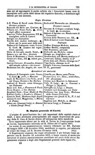 Calendario generale del Regno pel ... compilato d'ordine del Re per cura del Ministero dell'interno ...