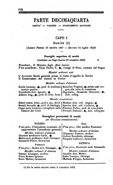 Calendario generale del Regno pel ... compilato d'ordine del Re per cura del Ministero dell'interno ...