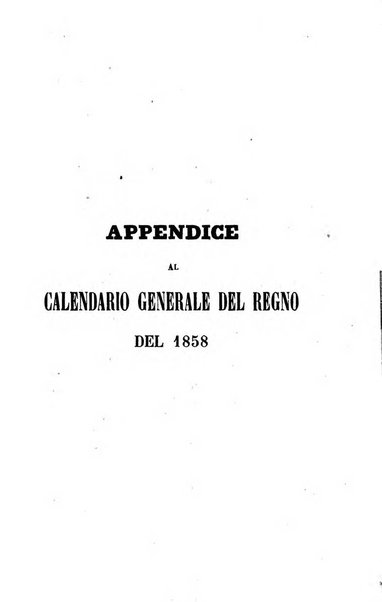 Calendario generale del Regno pel ... compilato d'ordine del Re per cura del Ministero dell'interno ...