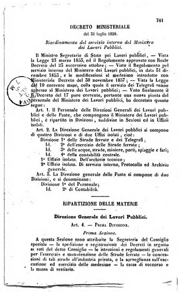 Calendario generale del Regno pel ... compilato d'ordine del Re per cura del Ministero dell'interno ...