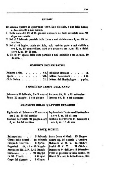 Calendario generale del Regno pel ... compilato d'ordine del Re per cura del Ministero dell'interno ...