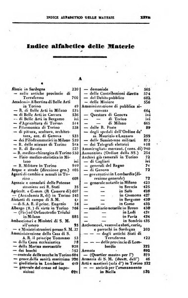 Calendario generale del Regno pel ... compilato d'ordine del Re per cura del Ministero dell'interno ...