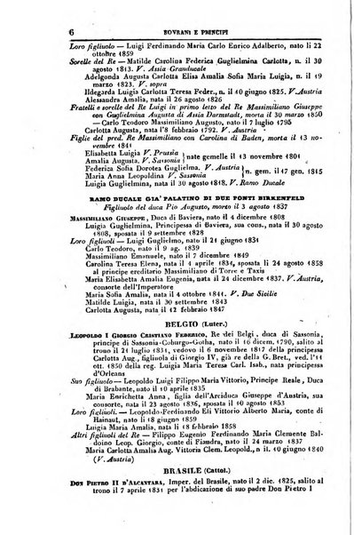 Calendario generale del Regno pel ... compilato d'ordine del Re per cura del Ministero dell'interno ...