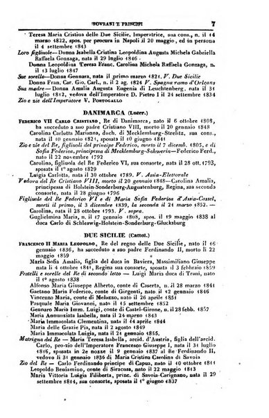 Calendario generale del Regno pel ... compilato d'ordine del Re per cura del Ministero dell'interno ...