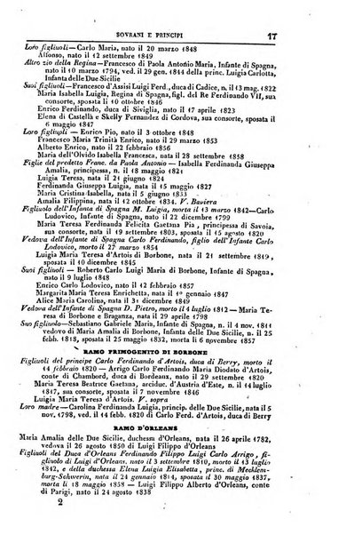 Calendario generale del Regno pel ... compilato d'ordine del Re per cura del Ministero dell'interno ...