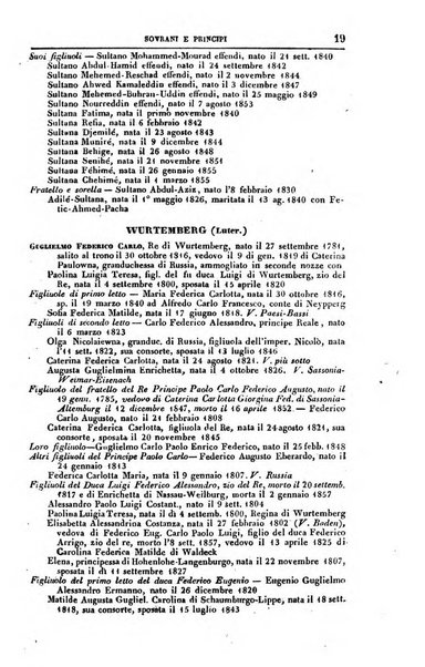 Calendario generale del Regno pel ... compilato d'ordine del Re per cura del Ministero dell'interno ...