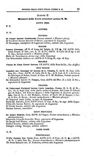 Calendario generale del Regno pel ... compilato d'ordine del Re per cura del Ministero dell'interno ...