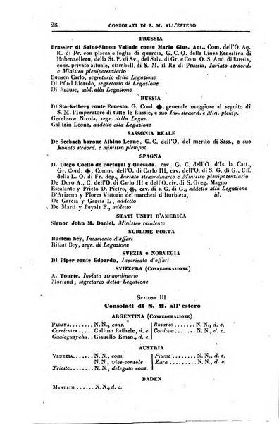 Calendario generale del Regno pel ... compilato d'ordine del Re per cura del Ministero dell'interno ...