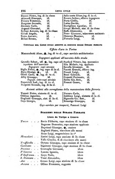 Calendario generale del Regno pel ... compilato d'ordine del Re per cura del Ministero dell'interno ...