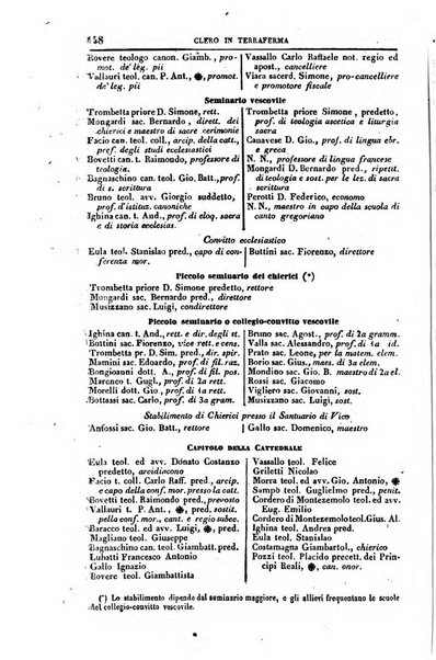 Calendario generale del Regno pel ... compilato d'ordine del Re per cura del Ministero dell'interno ...