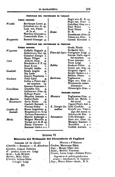 Calendario generale del Regno pel ... compilato d'ordine del Re per cura del Ministero dell'interno ...