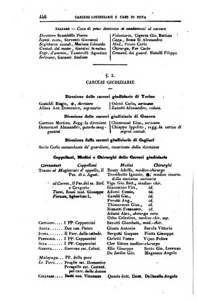 Calendario generale del Regno pel ... compilato d'ordine del Re per cura del Ministero dell'interno ...