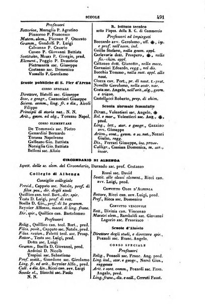 Calendario generale del Regno pel ... compilato d'ordine del Re per cura del Ministero dell'interno ...