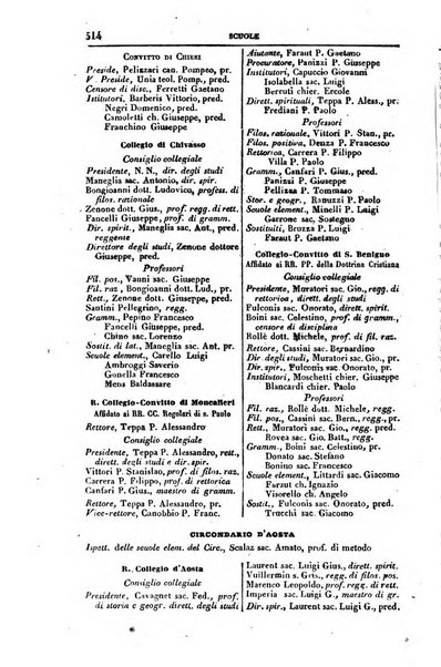 Calendario generale del Regno pel ... compilato d'ordine del Re per cura del Ministero dell'interno ...