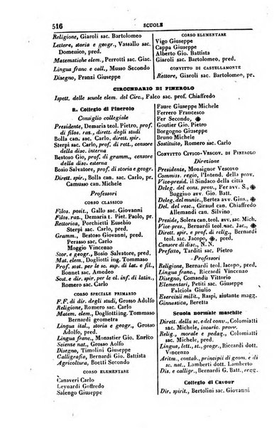 Calendario generale del Regno pel ... compilato d'ordine del Re per cura del Ministero dell'interno ...