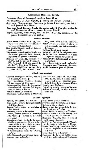 Calendario generale del Regno pel ... compilato d'ordine del Re per cura del Ministero dell'interno ...