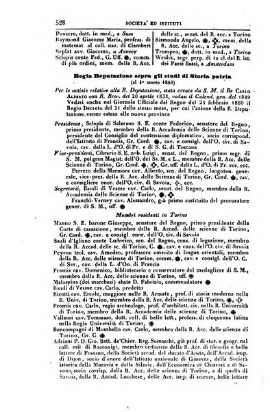 Calendario generale del Regno pel ... compilato d'ordine del Re per cura del Ministero dell'interno ...