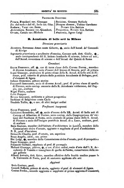 Calendario generale del Regno pel ... compilato d'ordine del Re per cura del Ministero dell'interno ...