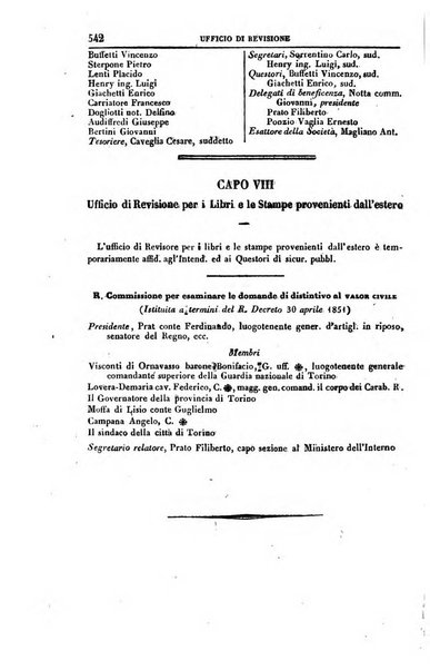 Calendario generale del Regno pel ... compilato d'ordine del Re per cura del Ministero dell'interno ...