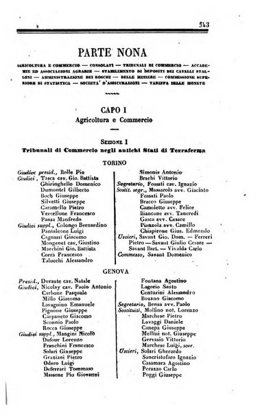 Calendario generale del Regno pel ... compilato d'ordine del Re per cura del Ministero dell'interno ...