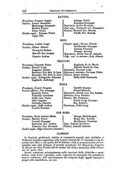 Calendario generale del Regno pel ... compilato d'ordine del Re per cura del Ministero dell'interno ...