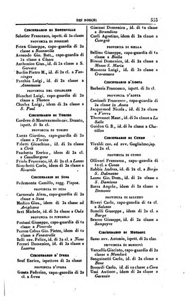 Calendario generale del Regno pel ... compilato d'ordine del Re per cura del Ministero dell'interno ...