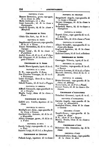 Calendario generale del Regno pel ... compilato d'ordine del Re per cura del Ministero dell'interno ...