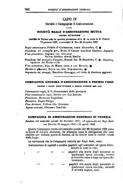 Calendario generale del Regno pel ... compilato d'ordine del Re per cura del Ministero dell'interno ...