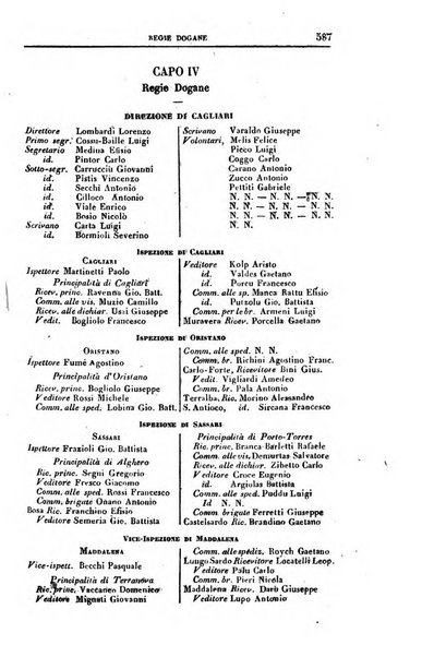 Calendario generale del Regno pel ... compilato d'ordine del Re per cura del Ministero dell'interno ...