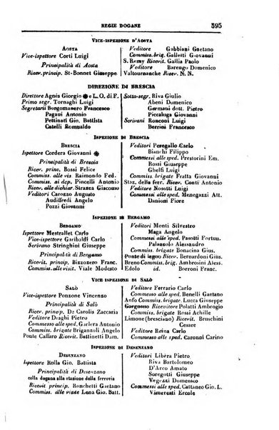 Calendario generale del Regno pel ... compilato d'ordine del Re per cura del Ministero dell'interno ...