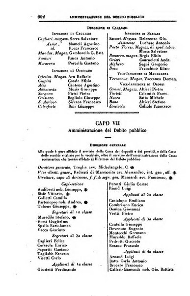 Calendario generale del Regno pel ... compilato d'ordine del Re per cura del Ministero dell'interno ...