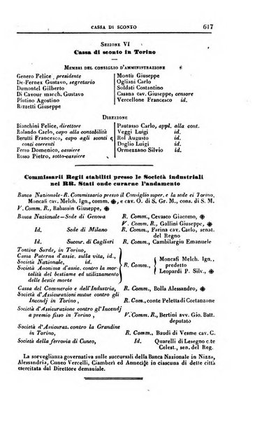 Calendario generale del Regno pel ... compilato d'ordine del Re per cura del Ministero dell'interno ...