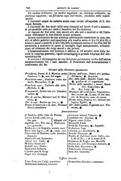 Calendario generale del Regno pel ... compilato d'ordine del Re per cura del Ministero dell'interno ...