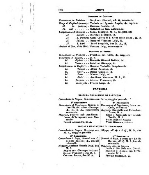 Calendario generale del Regno pel ... compilato d'ordine del Re per cura del Ministero dell'interno ...