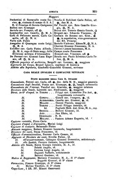 Calendario generale del Regno pel ... compilato d'ordine del Re per cura del Ministero dell'interno ...