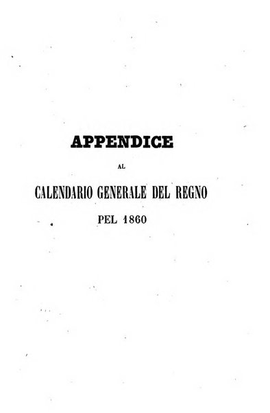 Calendario generale del Regno pel ... compilato d'ordine del Re per cura del Ministero dell'interno ...